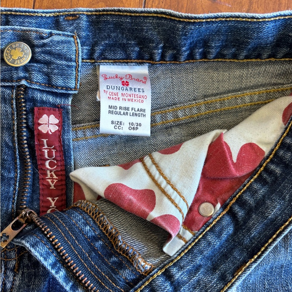 Lucky Brand Size 10/30 Distressed Frayed Denim Shorts Blue Cutoff Jean Shorts - Picture 6 of 13